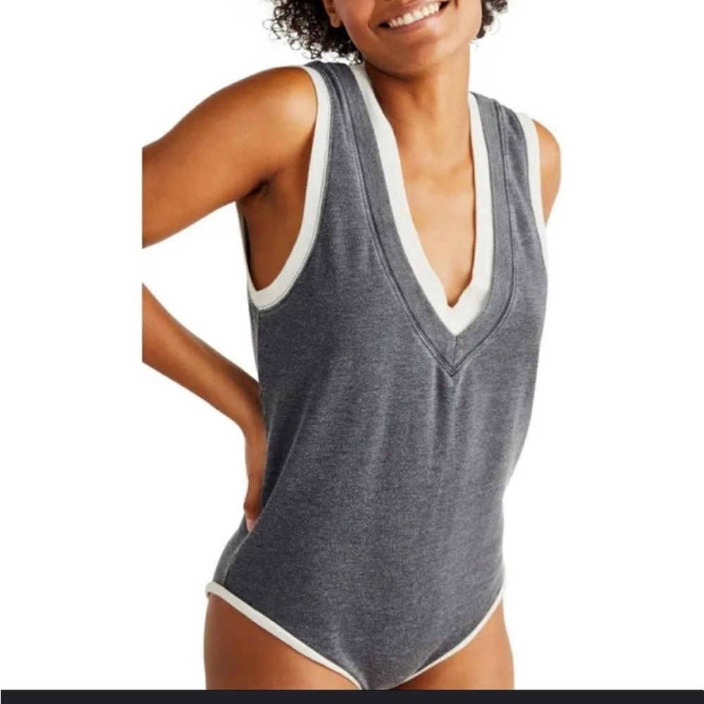 NWT Free People Intimately Cozy Cool Girl Tank Bodysuit Size S
